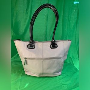 Handbag Tignanello since 1989 genuine leather Pearl white
